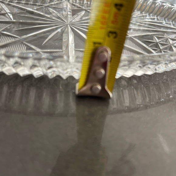 VINTAGE CRYSTAL CREAM & SUGAR SET WITH TRAY! - Picture 4 of 16